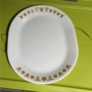 Large vintage Corelle Butterfly Gold serving platter